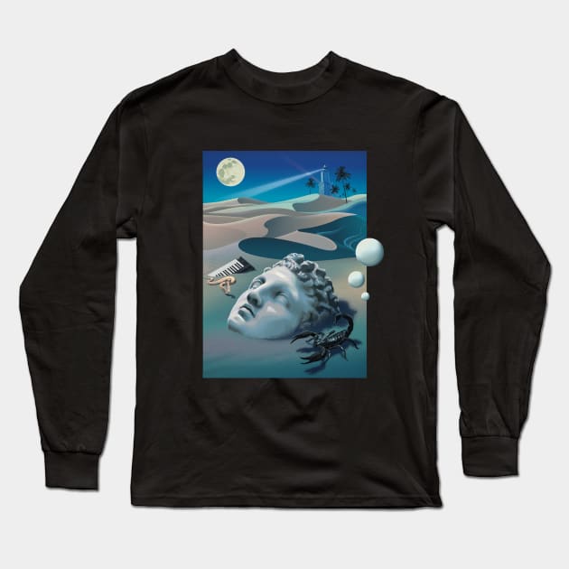 Pharos Lighthouse Long Sleeve T-Shirt by Mr.Melville